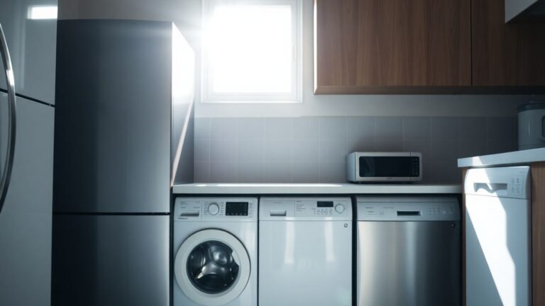 Energiesparende Haushaltsgeräte in einer Küche