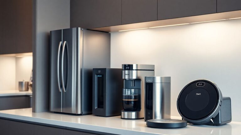 Smarte Haushaltsgeräte in einer modernen Küche
